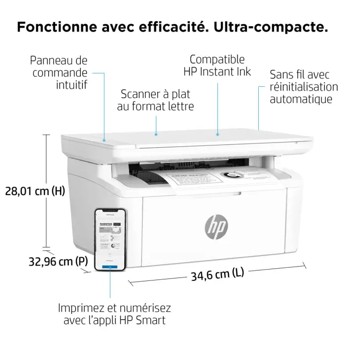 HP LaserJet MFP M140 w (3in1)  A4/Legal (Medien)