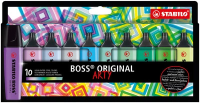 STABILO Surligneur BOSS ORIGINAL, étui carton ARTY de 5