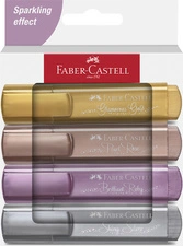 FABER-CASTELL Surligneur TEXTLINER 46 METALLIC, étui de 8