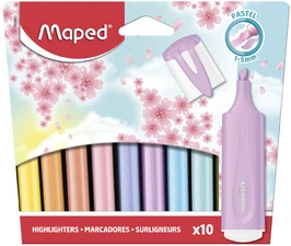 Maped Surligneur FLUO'PEPS PASTEL, blister de 4