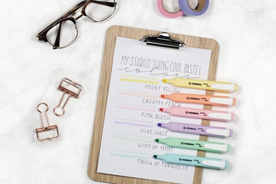 STABILO Surligneur swing cool, set de bureau de 18 pièces
