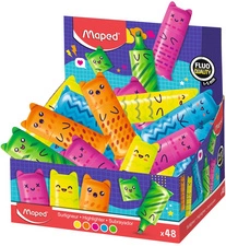 Maped Surligneur Mini FLUO'PEPS KAWAI, présentoir de 48