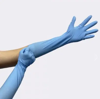 Gant Nitrile sans poudre Gloves Jetable -sans Latex Bleu