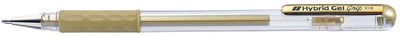Pentel Stylo roller à encre Hybrid Gel Grip K118L, blanc