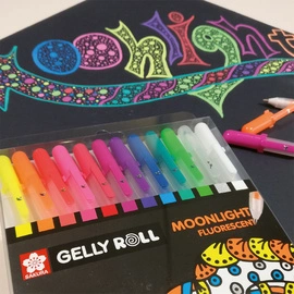 SAKURA Stylo roller encre gel Gelly Roll Moonlight étui de12