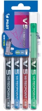 PILOT Stylo roller Hi-Tecpoint V5 Set2Go, Ã©tui de 4