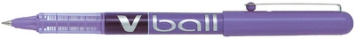 PILOT Stylo roller V Ball VB 5, pointe mÃ©tal, rouge