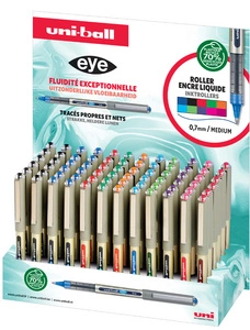 uni-ball Stylo roller eye fine UB157E, prÃ©sentoir de 120