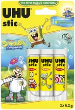 UHU Bâton de colle stic Bob l'éponge, 5 x 8,2 g, blister