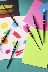 FABER-CASTELL Pinceau à poils synthétiques, set de 6