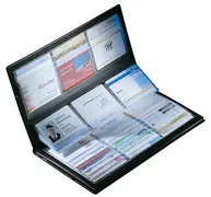 sigel Chemise pour cartes de visite, noir, mat