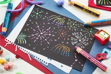 STABILO Crayon multi-talents woody 3en1 duo, blanc/abricot