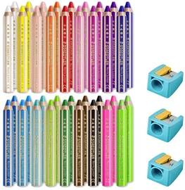 STAEDTLER Crayon de couleur Noris junior, seau de 36