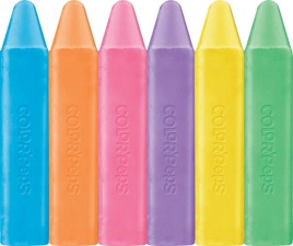 Maped Craie de trottoir COLOR'PEPS, étui de 6 en carton