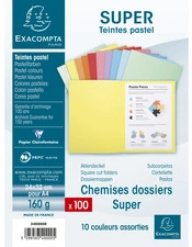 EXACOMPTA Chemise dossier SUPER 160, A4, rose