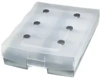 HAN Boîte pour cartes de visite VIP XXL, gris translucide