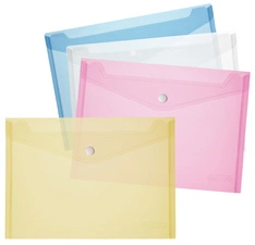 herlitz Pochette à documents, A4, PP, blanc / transparent