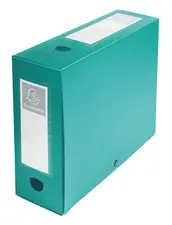 EXACOMPTA Boîte d'archives à pression, PP, 100 m, vert