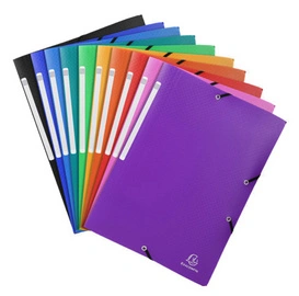 EXACOMPTA Chemise à élastiques, A4, PP, assorti