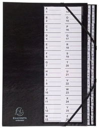 EXACOMPTA Trieur Ordonator, PP, 12 compartiments, noir