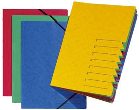 PAGNA trieur "EASY", A4, carton, 7 compartiments, orange