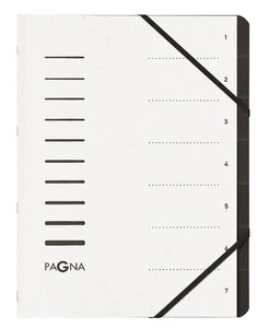 PAGNA Trieur "Sorting File", 7 compartiments, orange