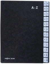 PAGNA trieur, format A4, 24 positions, A - Z, noir