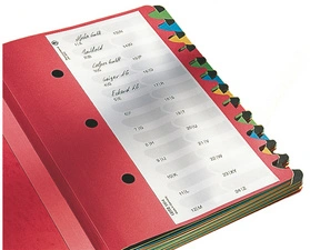 LEITZ Trieur Deskorganizer Color, A4, 1- 12, bleu