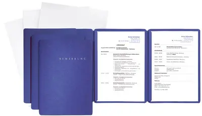 PAGNA kit de candidature "Special", A4, bleu, 3 pièces