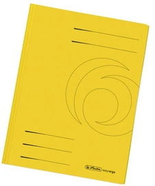 herlitz Chemise à rabats easyorga, A4, carte lustrée, jaune