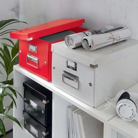 LEITZ Boîte de rangement Click & Store WOW, A4, rose