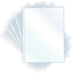 pavo Pochette perforée A4, PP, 0,08 mm, transparent