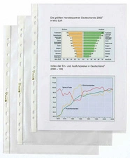 HETZEL Pochette perforée Economic, A4, PP, grainé