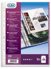 Oxford Pochette perforée, A4, PP, 0,07 mm, transparent