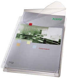 LEITZ Pochette perforée Maxi avec rabat, A4, PVC, grainée