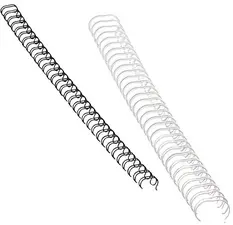Fellowes spirales, format A4, 34 anneaux, 10 mm, argent