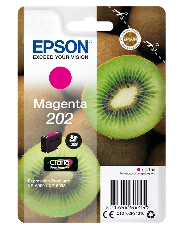 Epson 202 Magenta Cartouche d'encre (C13T02F34010)