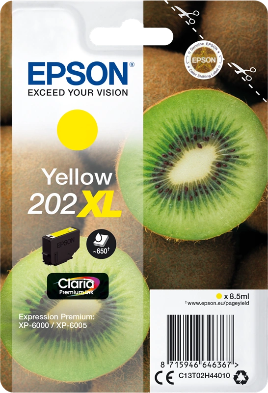 Epson 202XL Jaune Cartouche d'encre (C13T02H44010)