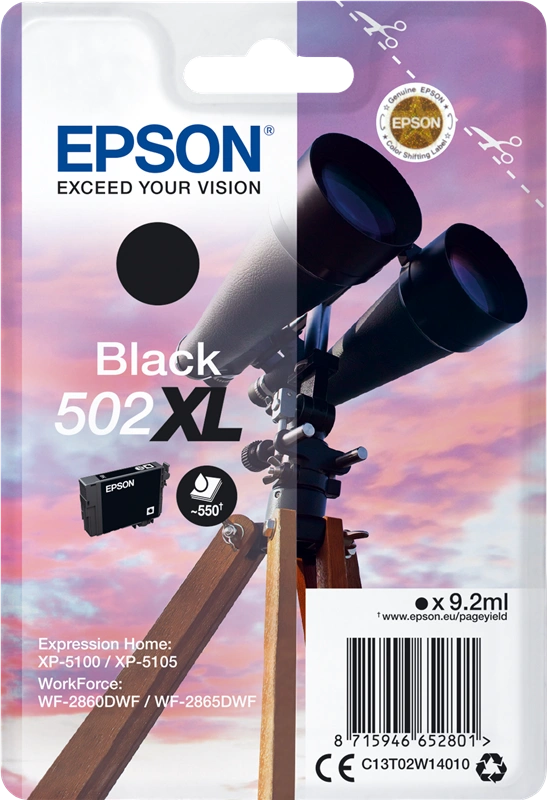 Epson 502XL Noir(e) Cartouche d'encre (C13T02W14010)