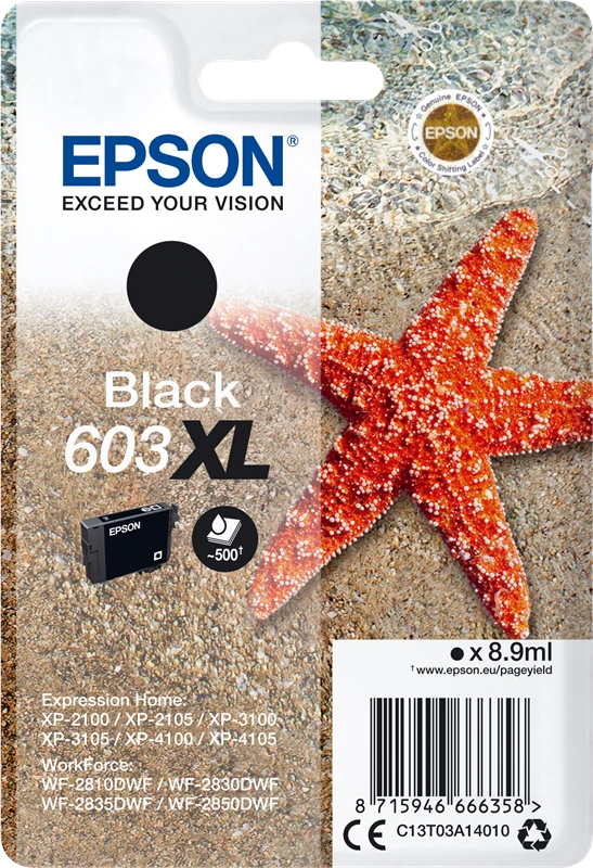 Epson 603XL Noir(e) Cartouche d'encre (C13T03A14010)