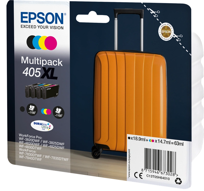 Epson 405XL Multipack Noir(e) / Cyan / Magenta / Jaune (C13T05H64010)