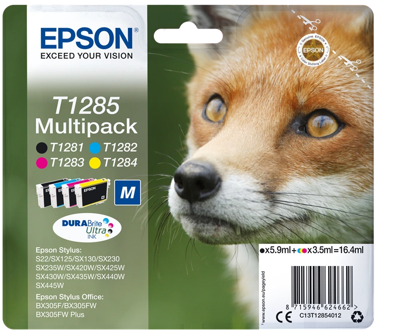 Epson T1285 Multipack Noir(e) / Cyan / Magenta / Jaune (C13T12854012)