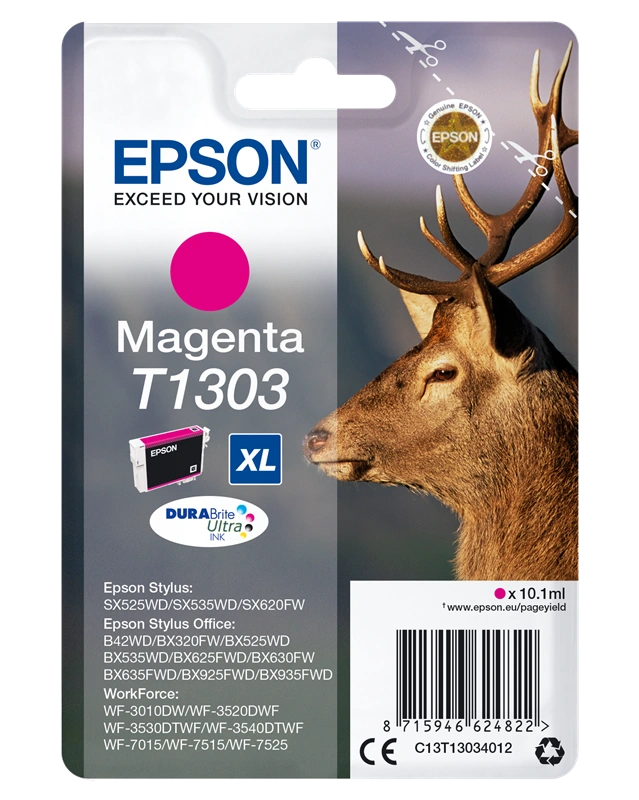Epson T1303 XL Magenta Cartouche d'encre (C13T13034012)