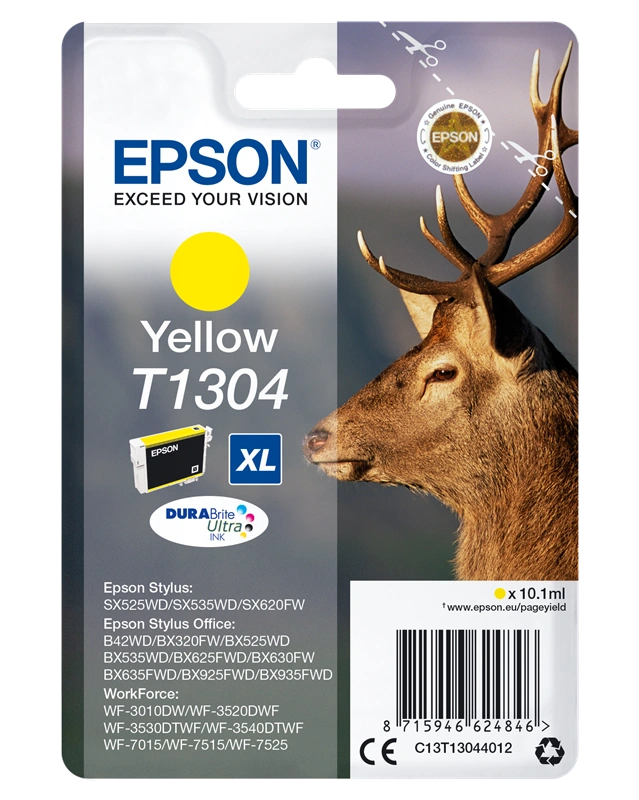 Epson T1304 XL Jaune Cartouche d'encre (C13T13044012)