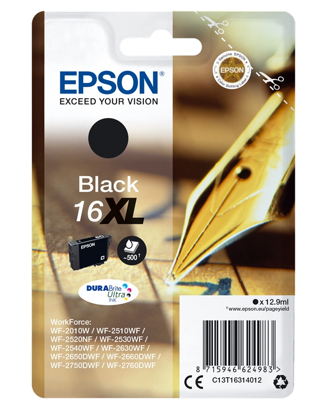 Epson 16 XL Noir(e) Cartouche d'encre (C13T16314012)
