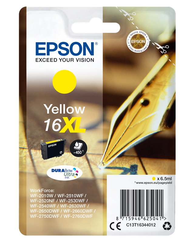 Epson 16 XL Jaune Cartouche d'encre (C13T16344012)