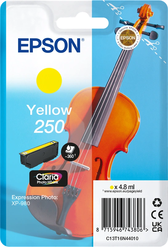 Epson 250 Jaune Cartouche d'encre (C13T16N44010)