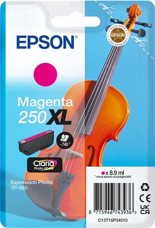 Epson 250 XL Magenta Cartouche d'encre (C13T16P34010)