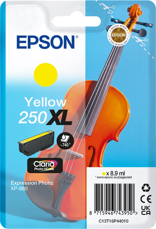 Epson 250 XL Jaune Cartouche d'encre (C13T16P44010)
