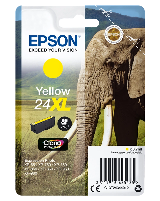 Epson 24 XL Jaune Cartouche d'encre (C13T24344012)